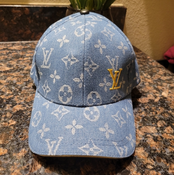 Louis Vuitton Blue Denim Monogram Hat - Picture 1 of 12